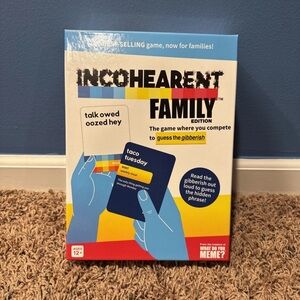 Incoherent Family Edition Card Game Perfect Party Game Night Best Seller